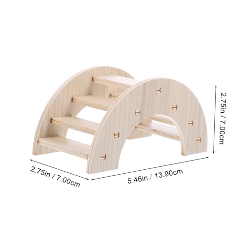 EXAOMBLE Holzbrücke für Kleine Haustiere Rattenspielzeug Meerschweinchen und Chinchilla Brücke Langlebiges und Sicheres Kletterzubehör für Käfige für Hamster und Nager EXAOMBLE Holzbrücke für Kleine Haustiere Rattenspielzeug Meerschweinchen und Chinchilla Brücke Langlebiges und Sicheres Kletterzubehör für Käfige für Hamster und Nager von EXAOMBLE