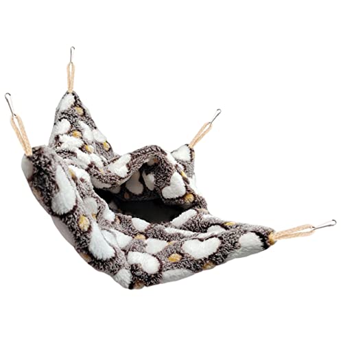 EXAOMBLE Kuschelige Hängematte für Kleintiere Waschbares Chinchilla Bett Bequemes Hamsterbett für Meerschweinchen und Ratten Sicheres Versteck für Haustiere EXAOMBLE Kuschelige Hängematte für Kleintiere Waschbares Chinchilla Bett Bequemes Hamsterbett für Meerschweinchen und Ratten Sicheres Versteck für Haustiere von EXAOMBLE