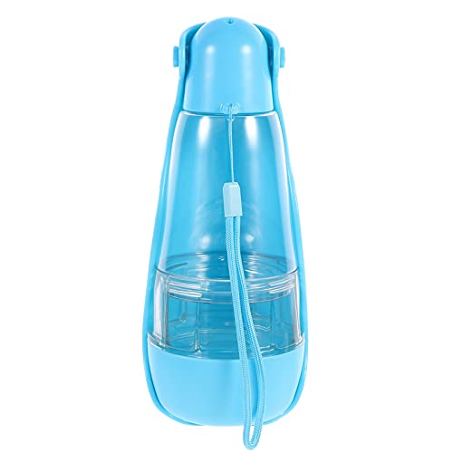 EXAOMBLE Leckfeste Tragbare Haustierwasserflasche Und Futterflasche Für Hunde Und Welpen Outdoor Trink Und Futterspender Für Reisen von EXAOMBLE