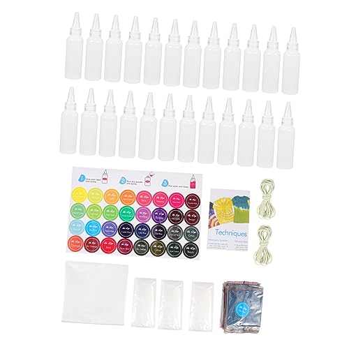 EXCEART Stoff 1 Satz Tie-Dye-Pulver Krawatten für Kinder Kostüm für Kinder Formenbausatz e Färbepakete Pulver zum permanenten Färben Batikset für Erwachsene Tie-Dye-Kit Modul von EXCEART