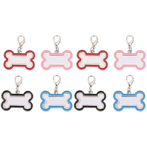 EXCEART 8 STK Hundemarke Hunde-id-Tags Doppelseitige Haustiermarke Katzenmarke Katzen-id Haustier-id-Tags Leere Haustiermarke Hund Telefonnummer Tag Rostfreier Stahl Sublimation Ausweis von EXCEART