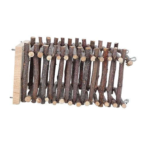 EXHUMKY 1 Stück Kleine Tiere Käfig Heu Feeder Rack Natürliche Hölzerne Heu-krippe (Holz) von EXHUMKY