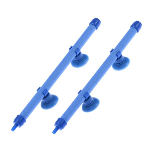 EXHUMKY 2Pcs Aquarium Sauerstoffstreifen Atmungsable Heizung Süßwarenstandboxen Luftrohr Aquariumheizung Heizungsausrüstung Aquarium Brunnen Stift Crimp Bracket Ausrüstung Urin Abs Blau von EXHUMKY