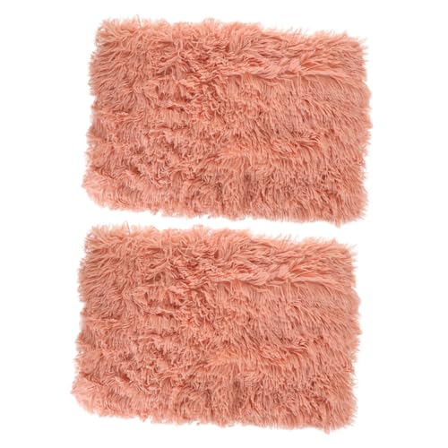 EXHUMKY 2St Matratze Haustier Plüsch Hamsterhaus Kokoshüttenbett Hase kleines Tier Animal Polster Animal Blanket petbett pet Bed meerschweinchen Decke Syrische Hamsterdecke Flanell Rosa von EXHUMKY