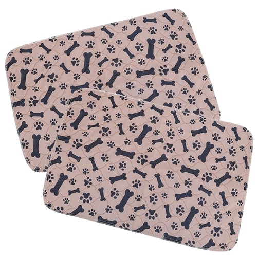 EXHUMKY 2St pet pinkelmatte Dog Pee Pads wasserdichte Urinmatte Hund kühlmatte Hundespielzeug Haustier Pinkelmatten für Hunde Hundeunterlage Windeln Pet Pee Pads urinpads für Hunde Stoff von EXHUMKY