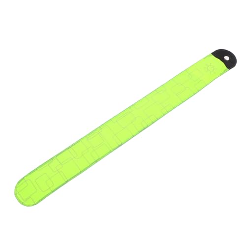 EXHUMKY 4 Stück LED-Pferde-Knöchelriemen sicherheitslicht wiederaufladbares Nachtfahrlicht gut sichtbares Fahrwerk Sicherheits-Nachtfahrwerk Reflektierendes Armband läuft Stoff Light Green von EXHUMKY