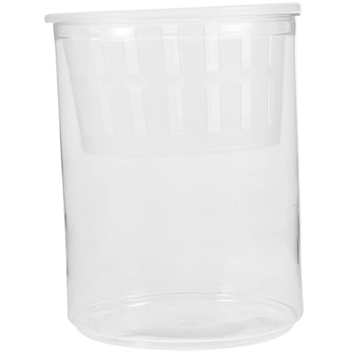 EXHUMKY Goldfischglas Transparenter Fischbowl Für Hydroponische Pflanzen Mittlerer Aquarium Mit Dekoration Für Büro Und Tisch Ideal Als Pflanzgefäß Für Aquarien Und Aquarium-wasserpflanzentopf von EXHUMKY