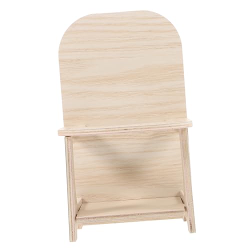 EXHUMKY Hamster Kleiner Esstisch Hamster hamsterspielzeug pet Chair Holz stühle kleintierspielzeug schönes Chinchilla- Hamsterfütterungsstuhl Käfighamsterstuhl hölzern von EXHUMKY