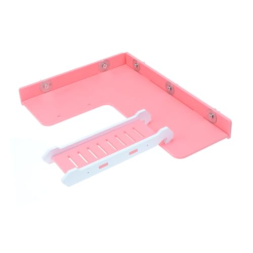 EXHUMKY Hamster Kletterleiter und Plattform aus Sicherem Material für Kleine Haustiere Wie Zwerghamster und Meerschweinchen Lustiges Klettern und Springen im Nagerkäfig Rosa EXHUMKY Hamster Kletterleiter und Plattform aus Sicherem Material für Kleine Haustiere Wie Zwerghamster und Meerschweinchen Lustiges Klettern und Springen im Nagerkäfig Rosa von EXHUMKY