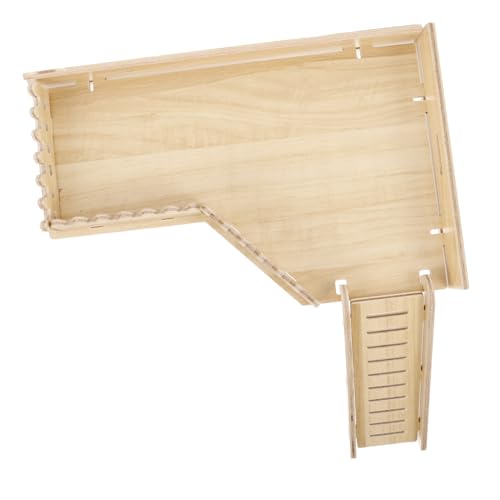 EXHUMKY Hamster Kletterplattform aus Holz Spiel und Ruhegelegenheit für Hamster Zwerghamster Ratten und Kleine Vögel zur Käfigdekoration für Bewegungsspielzeug EXHUMKY Hamster Kletterplattform aus Holz Spiel und Ruhegelegenheit für Hamster Zwerghamster Ratten und Kleine Vögel zur Käfigdekoration für Bewegungsspielzeug von EXHUMKY