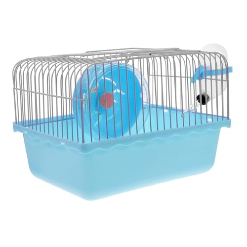 EXHUMKY Hamsterkäfig Meerschweinchen Träger Reisekäfig für Ratten Rattenfalle Kleiner Vogeltransporter Hamster Käfig Hamster Reisekäfig Laufkäfig für Haustiere Reptilienträger Abs Blue von EXHUMKY