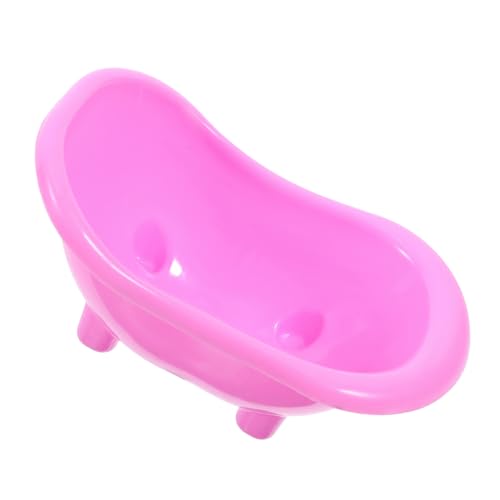 EXHUMKY Hamsterwanne Poolspielzeug -Pool- Rennmaus-Sand-badewanne Dinosaurier- Miniatur-puppenhaus-badewanne Hamsterbett Wal-badespielzeug Ratte Babybecken Rosa Abs von EXHUMKY