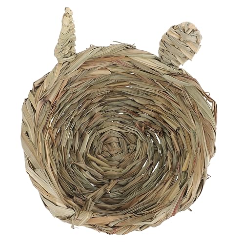 EXHUMKY Hasenstall aus Stroh zur Bereicherung meerschweinchen versteck Käfige für Meerschweinchen Nest für Chinchillas Kleine Tiere Heu Schlafmatte für Hamster Hamster-Futterbett EXHUMKY Hasenstall aus Stroh zur Bereicherung meerschweinchen versteck Käfige für Meerschweinchen Nest für Chinchillas Kleine Tiere Heu Schlafmatte für Hamster Hamster-Futterbett von EXHUMKY