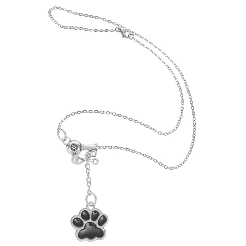 EXHUMKY Haustier Halskette Charme Reize Armbänder Halsketten Anhänger hundezubehör Dog Accessories hundekragen Cartoon-Halskette Halskette mit aus Legierung Zinklegierung Silver von EXHUMKY