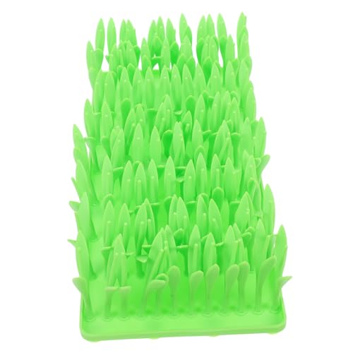 EXHUMKY Haustier-Slow-Food-Matte Hundespielzeug Schöne Schnüffelmatte Schnüffelpad Für Haustiere Hundefuttermatte Aus Silikon Große Silikonmatte Tiermatte Grasmatte Light Green Kieselgel von EXHUMKY