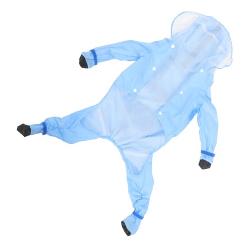 EXHUMKY Hund Regenmantel Hundetrockner Transparenter Poncho, wasserdicht, für Erwachsene hunderegencape hunderegenjacke Herren-jacken wimperntusche Regenmantel Hund Hundekleidung Sky-Blue von EXHUMKY