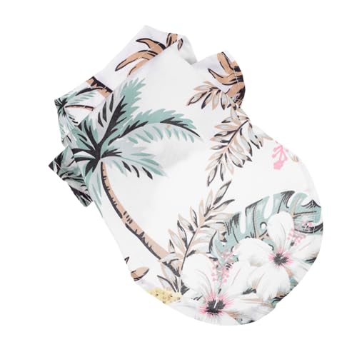 EXHUMKY Hunde-Hawaii-Shirt Hund Sommer Hundespielzeug Hundepflegeset Kühlmatte für Hunde Dackel Hawaii Hemd hawaiihemd Hawaii-Outfit die Bluse Haustier-T-Shirt Hemd für Hund Polyester von EXHUMKY