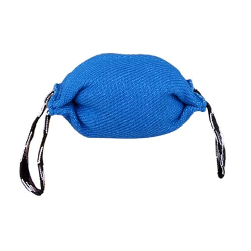 EXHUMKY Hundebissstab hundeintelligenz Dog Toy hundetraining Welpenbeißzug Kauspielzeug für Hunde Kauer Backenzahnspielzeug für Hunde Hundebiss-Zugspielzeug feines Leinen Blue von EXHUMKY