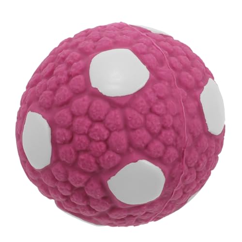 EXHUMKY Hundespielzeugball Hunde quietschender Ball quietschender Hundeball Welpenspielzeugball interaktives knete Ball für Hunde Kauspielzeug für Hunde Gummi Violett von EXHUMKY