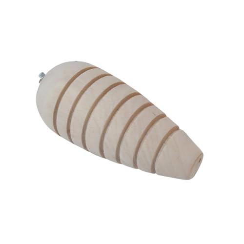 EXHUMKY Käfighalterung Kauspielzeug Essen Haustier Kaninchen stickig Ente Heu Ratten Hamster Molar Toy Rabbit Teeth Grinding Toy Kauspielzeug für Hamster Hölzern Beige von EXHUMKY