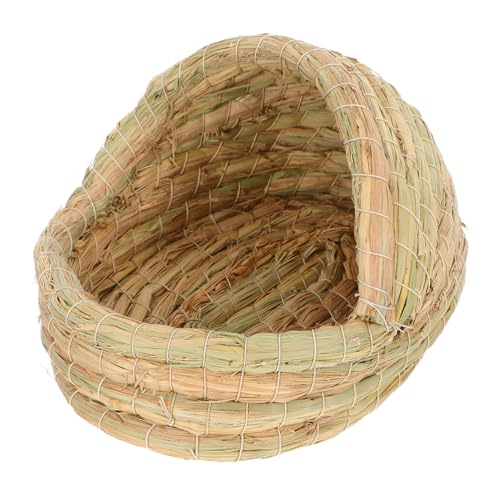 EXHUMKY Kasten Hühnerstall-Brutnest tierisches Nest Meerschweinchenheim Hasengras -Versteck Kaninchen-Grasbett handgewebte Grashütte Hühnernistbereich Stroh Light Brown EXHUMKY Kasten Hühnerstall-Brutnest tierisches Nest Meerschweinchenheim Hasengras -Versteck Kaninchen-Grasbett handgewebte Grashütte Hühnernistbereich Stroh Light Brown von EXHUMKY