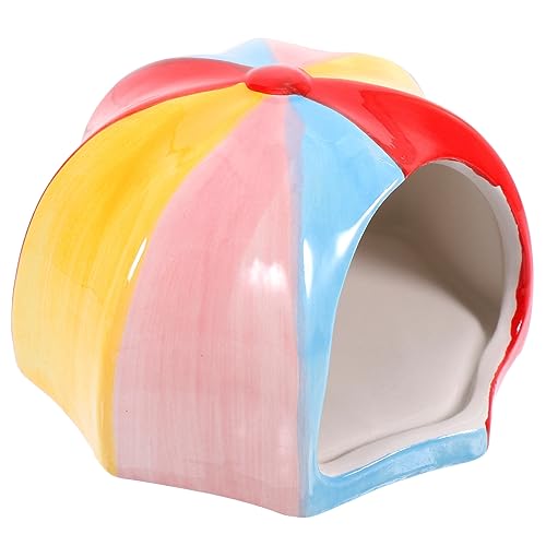 EXHUMKY Keramikschlafnest Hütte Hamsterversteck groß Hamsteranreicherung Hamsternest Multifunktionales Hamsterhaus Hamsterspielzeug Hamster-Haustier-Nest kleine Tierversteckhöhle EXHUMKY Keramikschlafnest Hütte Hamsterversteck groß Hamsteranreicherung Hamsternest Multifunktionales Hamsterhaus Hamsterspielzeug Hamster-Haustier-Nest kleine Tierversteckhöhle von EXHUMKY