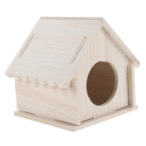 EXHUMKY Kleintierversteck aus Holz für Hamster und Meerschweinchen Gemütliches Spielzeugzubehör mit Großem für Tägliche Aktivitäten EXHUMKY Kleintierversteck aus Holz für Hamster und Meerschweinchen Gemütliches Spielzeugzubehör mit Großem für Tägliche Aktivitäten von EXHUMKY