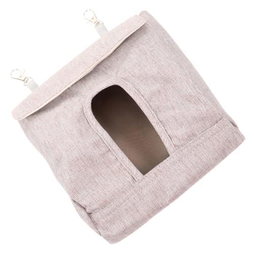 EXHUMKY Meerschweinchen-Slow-Food-Beutel Meerschweinchenkäfig Futterraufe Für Heu Meerschweinchen Heu Futterstelle Für Kaninchen Kaninchenstall Hamsterkäfig Kaninchenkäfig Stoff Light Grey von EXHUMKY