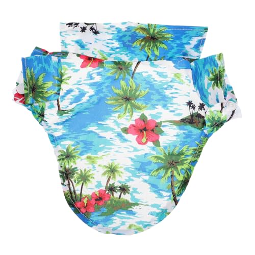 EXHUMKY Sommershirt für Haustiere Hundemäntel Kleiner Rassen Hundehalsbänder windhund Kleidung Weste Welpe sommeroutfit Dog Costume Hundeshirt Dekorative Haustier-Shirts Polyester von EXHUMKY