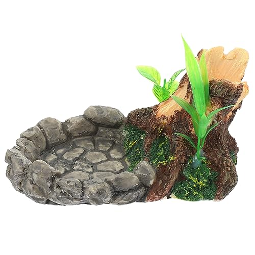 EXHUMKY Terrarium Futter und Wasserschale aus Resin für Reptilien Form für Schildkröten Eidechsen und Schlangen Umweltfreundliches Zubehör für Terrarien Fütterungswerkzeug für Stressfreie EXHUMKY Terrarium Futter und Wasserschale aus Resin für Reptilien Form für Schildkröten Eidechsen und Schlangen Umweltfreundliches Zubehör für Terrarien Fütterungswerkzeug für Stressfreie von EXHUMKY