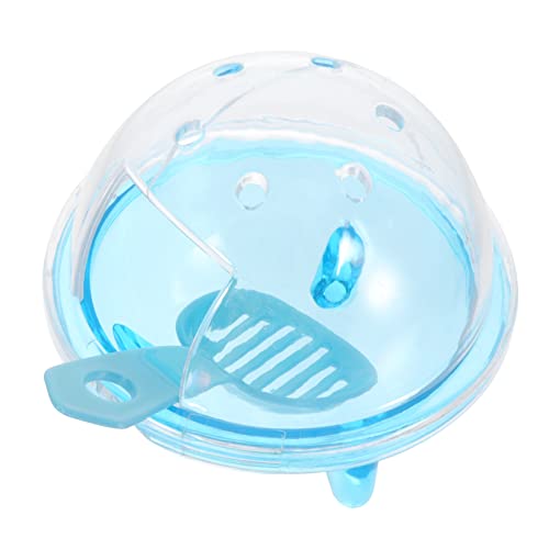 EXHUMKY Transparente Hamster Toilette Hamster Haustier Badezimmer Käfig Bad Box von EXHUMKY