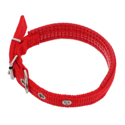 EXHUMKY Verschleißfestes Haustierhalsband Bequeme Schnalle Aus Schaumstofflegierung Mit Doppelfunktion Für Halsbandleine Großes Hundehalsband Aus Polyester von EXHUMKY