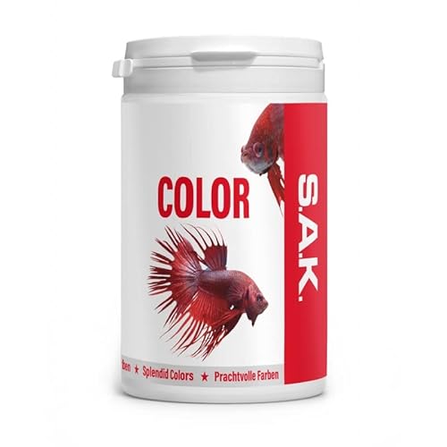 EXOT HOBBY - S.A.K. Color - extrudiertes farbverstärkendes Alleinfuttermittel für alle Zierfischarten. Granulat 400 g (1000 ml) Granulatgröße 1 Körnung 0.07-1.0 mm - Fischgröße 3-5 cm von EXOT HOBBY