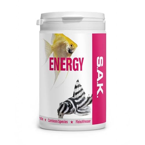 EXOT HOBBY - S.A.K. Energy - extrudiertes Alleinfuttermittel für alle Zierfischarten. Granulat 400 g (1000 ml) Granulatgröße 0 Körnung 0.04-0.6 mm - Fischgröße 2-3 cm von EXOT HOBBY