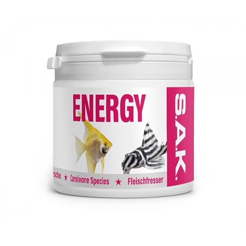 EXOT HOBBY - S.A.K. Energy - extrudiertes Alleinfuttermittel für alle Zierfischarten. Granulat 75 g (150 ml) Granulatgröße 00 Körnung 0.01-0.4 mm - Fischgröße 1-2 cm von EXOT HOBBY