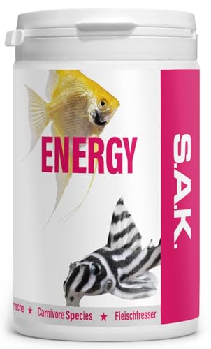 EXOT HOBBY - S.A.K. Energy - extrudiertes Alleinfuttermittel für alle Zierfischarten. Granulat 400 g (1000 ml) Granulatgröße 2 Körnung 1.00-1.5 mm - Fischgröße 5-7 cm von EXOT HOBBY