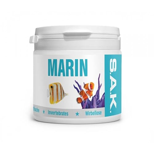 EXOT HOBBY - S.A.K. Marin - Alleinfuttermittel für alle Meerwasserfische und Meerwassertiere. Granulat 75 g (150 ml) Granulatgröße 4 Körnung 2.8-3.5 mm - Fischgröße >13 cm von EXOT HOBBY