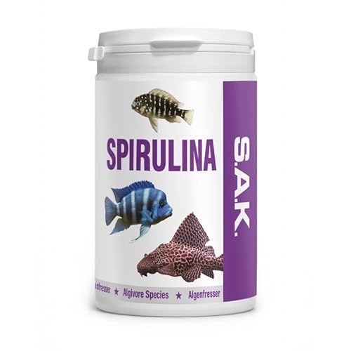 EXOT HOBBY - S.A.K. spirulina - Komplettes extrudiertes Futter für alle Zierfischarten, die einen höheren Anteil an Algen benötigen. Tabletten 480 g (1000 ml) von EXOT HOBBY