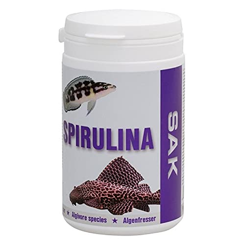 SAK Spirulina Flockenfutter mit 30% Spirulina - Fischfutter - Tropheus L-Welse Diskus und andere Zierfische 300 ml Dose von EXOT HOBBY