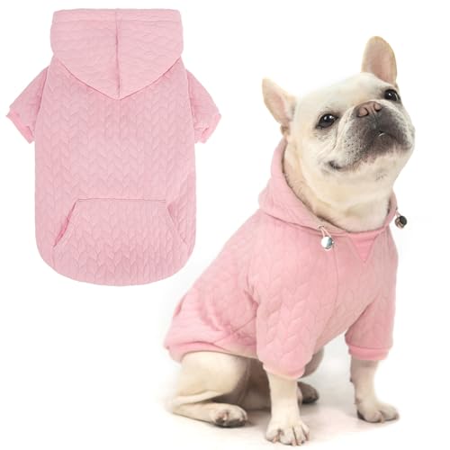 EXPAWLORER Hunde-Kapuzenpullover, warme Haustierkleidung für kleine, mittelgroße und große Hunde, Hunde-Sweatshirt, Welpenpullover mit Tasche für kaltes Wetter, Herbst, Winter, von EXPAWLORER