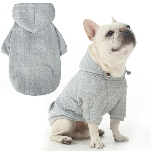 EXPAWLORER Hunde-Kapuzenpullover, warme Haustierkleidung für kleine, mittelgroße und große Hunde, Hunde-Sweatshirt, Welpenpullover mit Tasche für kaltes Wetter, Herbst und Winter, von EXPAWLORER