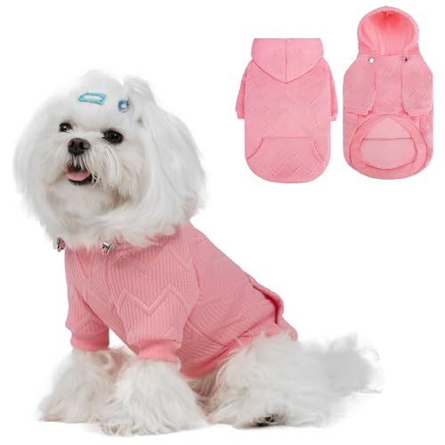 EXPAWLORER Hunde-Kapuzenpullover für kleine, mittelgroße und große Hunde, weicher und warmer Hunde-Kapuzenpullover mit Loch für die Leine und Tasche, Winter, Herbst, kaltes Wetter, warme EXPAWLORER Hunde-Kapuzenpullover für kleine, mittelgroße und große Hunde, weicher und warmer Hunde-Kapuzenpullover mit Loch für die Leine und Tasche, Winter, Herbst, kaltes Wetter, warme von EXPAWLORER