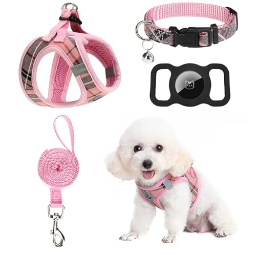 EXPAWLORER Hundegeschirr und Leine Set – Step in Dog Vest Harness No Pull with Bell Collar, Breathable Mesh Adjustable Puppy Small Dog Harness, Reflective Escape-Proof for Training Outdoor Walking EXPAWLORER Hundegeschirr und Leine Set – Step in Dog Vest Harness No Pull with Bell Collar, Breathable Mesh Adjustable Puppy Small Dog Harness, Reflective Escape-Proof for Training Outdoor Walking von EXPAWLORER