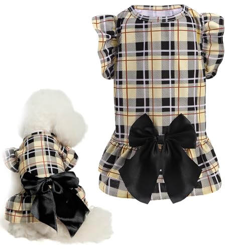 EXPAWLORER Klassisches kariertes Hundekleid für kleine Hunde und Welpen, Hundekleid, Hemd, Haustier-Outfits, Urlaubsparty, Haustierkleidung, warmer Rock EXPAWLORER Klassisches kariertes Hundekleid für kleine Hunde und Welpen, Hundekleid, Hemd, Haustier-Outfits, Urlaubsparty, Haustierkleidung, warmer Rock von EXPAWLORER