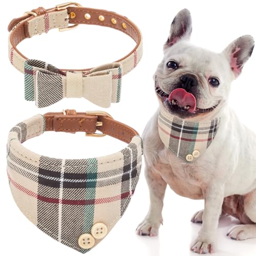 EXPAWLORER Niedliches Hundehalsband, klassisch, kariert, mit Fliege und Bandana, Katzenhalsband mit Glöckchen, verstellbar, für kleine, mittelgroße und große Haustiere, ideales Geschenk, Größe M EXPAWLORER Niedliches Hundehalsband, klassisch, kariert, mit Fliege und Bandana, Katzenhalsband mit Glöckchen, verstellbar, für kleine, mittelgroße und große Haustiere, ideales Geschenk, Größe M von EXPAWLORER