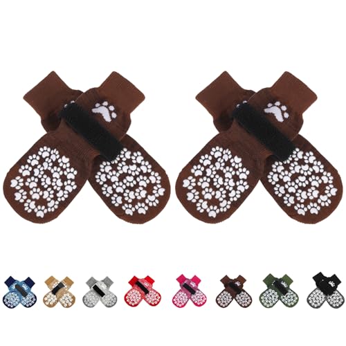 EXPAWLORER Rutschfeste Hundesocken gegen Lecken von Pfoten, Hundeschuhe für heiße Gehwege, Hundeschuhe für kleine, mittelgroße und große ältere Hunde, Traktionskontrollstiefel und Pfotenschutz für EXPAWLORER Rutschfeste Hundesocken gegen Lecken von Pfoten, Hundeschuhe für heiße Gehwege, Hundeschuhe für kleine, mittelgroße und große ältere Hunde, Traktionskontrollstiefel und Pfotenschutz für von EXPAWLORER