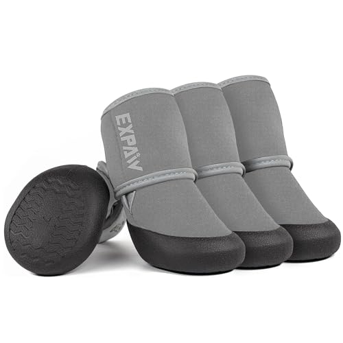 EXPAWLORER rutschfeste Hundeschuhe – wasserdichte Hundestiefel, Pfotenschutz, Hitzeschutz für Outdoor-Wandern, Spazierengehen, reflektierende Hundeschuhe für Winterschnee EXPAWLORER rutschfeste Hundeschuhe – wasserdichte Hundestiefel, Pfotenschutz, Hitzeschutz für Outdoor-Wandern, Spazierengehen, reflektierende Hundeschuhe für Winterschnee von EXPAWLORER