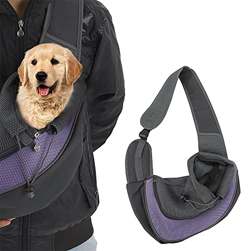 EZONEDEAL Haustier-Tragetasche, atmungsaktiv, Netzstoff, bequem, für Welpen, Katzen, kleine Haustiere, Rucksack von EZONEDEAL