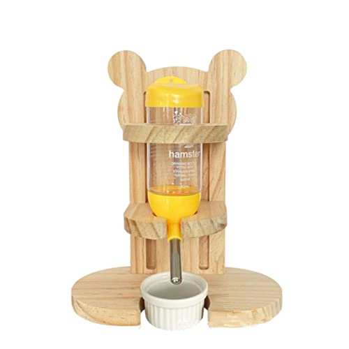 Hamster Wasserspender, Hamster Trinkflasche, Haustier Automatischer Wasserspender, Geeignet für Hamster, Kaninchen und andere Kleintiere (Holz) von Eabdice