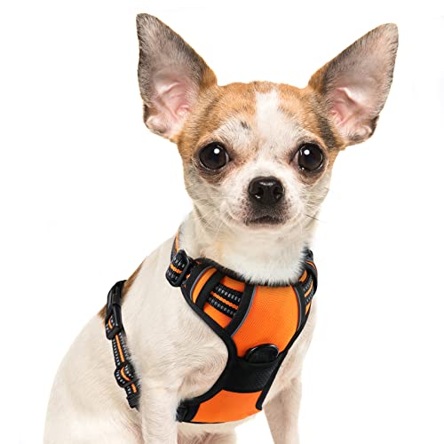 Hundegeschirr keine Pull Verstellbare gepolsterte vorne Serie Puppy Weste Geschirre mit Griff Reflektierende Atmungsaktive Weiche Mesh Leichte Outdoor Adventure Training Walking Comfort Control von Eagloo